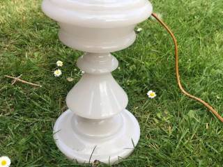 Holmegaard opalglas lampe
