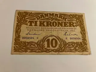 10 Kroner 1941 R Danmark