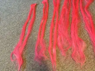 Pink hårextensions