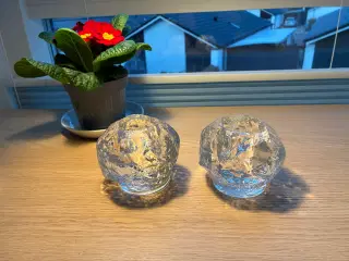 Kosta Boda Snowball fyrfadsstager - str. mellem