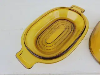 Smuk Retro Smørholder &/ Smørskål i Glas