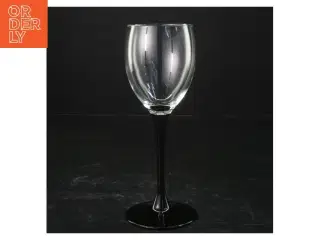 Glas med sort stel (str. 18,5 cm)