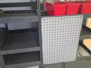 Modul system reol til vare vogn mål er 236x50x163