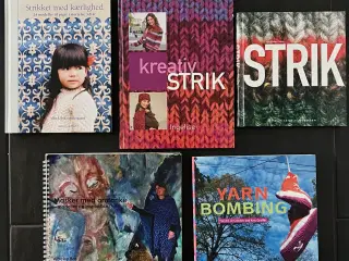 10 STRIKKEBØGER SAMLET KR 20”