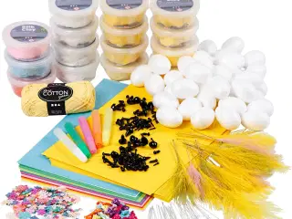 Kreativt klassesæt til kyllingeophæng med Silk Clay