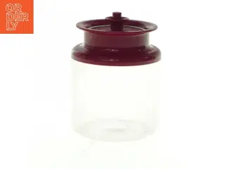 Gennemsigtig beholder med låg fra Tupperware (str. 13 x 9,5 cm)