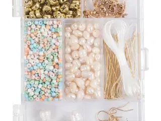 DIY Mix Smykker, Ferskvandsperler, douche farver, 1 pk.