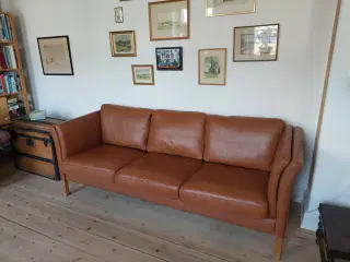 Falken 3 pers lædersofa fra Ilva