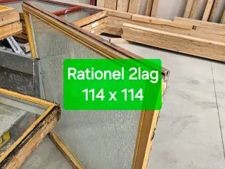 Rationel vindue, 2 lagsvindue fejlfri og ikke utæt
