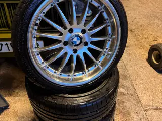 18" 5x120 BMW alufælge med gode sommerdæk