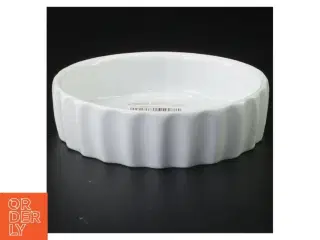 Hvid porcelænsfad fra Galzone Denmark (str. 12 x 3 cm)