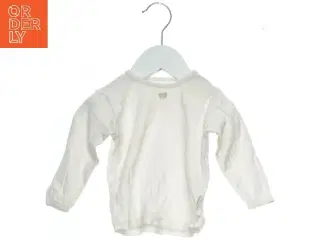 Hvid langærmet babybluse fra Steffens (str. 62)