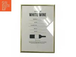 Vinguide plakat i ramme (str. 22x31 cm)