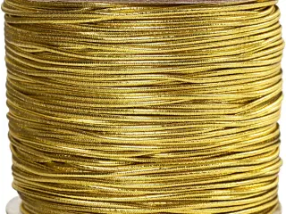 Guld Elastiksnor 1 mm - 100 m til Kreative Projekter