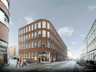 Flot hjørnebutik med mange muligheder