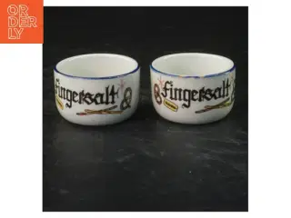 Porcelæn fingersaltbægre (str. 4x6,5 cm)