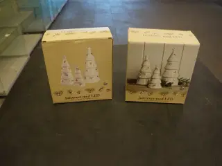 4 stk. Juletræer med LED