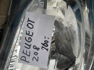 Forlygter til Peugeot 208