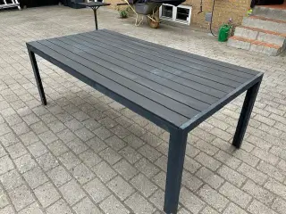 Havemøbelsæt non-wood, Bord 205x100x74 + 6 stole