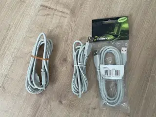 3 stk. USB Kabel Han/Han 1,8 mtr