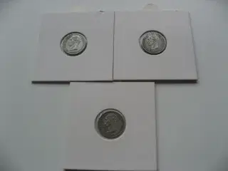Flotte sølv 10 ører 1907,10,12, samlet pris