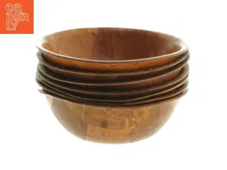 Træskåle sæt (str. Ø 15x4 cm)