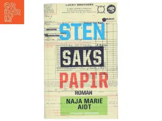 Sten, saks, papir : roman af Naja Marie Aidt (Bog)