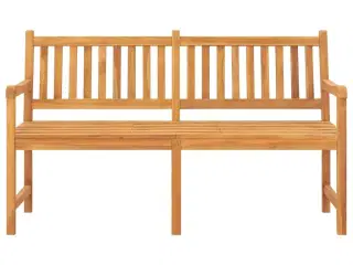 3-personers havebænk med bord 150 cm massivt teaktræ
