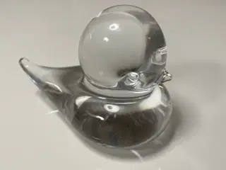 Brevpresser i glas fugl