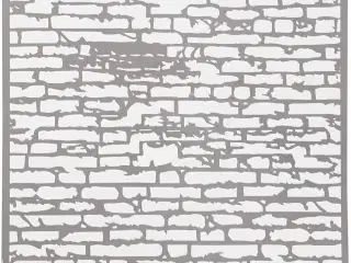 Stencil til Mursten 30,5x30,5 cm - Genanvendelig Plast