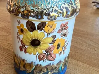 Farverig lille vase