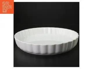 Hvid tærtefad fra Vista Alegre (str. Ø 27 cm)