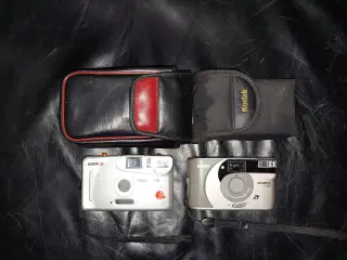 3 stk vintage kameraer.