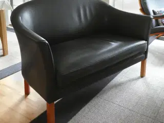 2-personers lædersofa