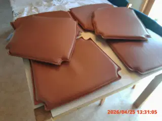 6 læderhynder til Y stole