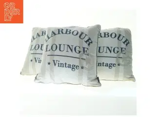 Dekorative puder med vintage print fra Harbour Lounge (str. 40x43 cm)