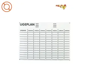 Ugeplan med stjerner (str. 41 x 31 cm)