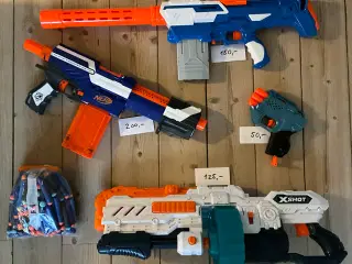 4 NERF GUNS