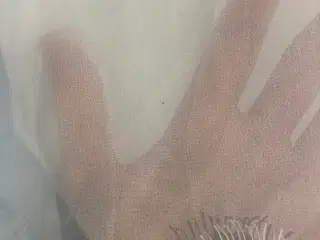 Hvid blondetop