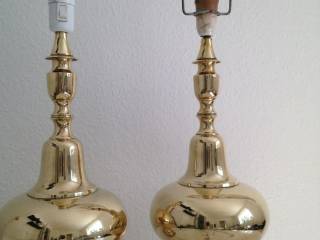 2 stk smukke messing lamper