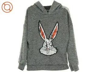 Sweatshirt med hætte (str. 134 cm)
