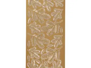 Stickers, kviste, ark 10x23 cm, guld, 1 ark