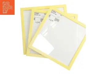 gule billedrammer 30x30 cm fra IKEA (str. 3 stk 30x30 cm)