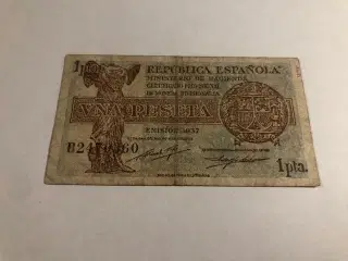 1 pesetas Spain 1937