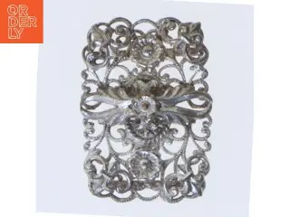 Filigran bæltespænde, bijouteri (str. 3,5x2,5 cm)