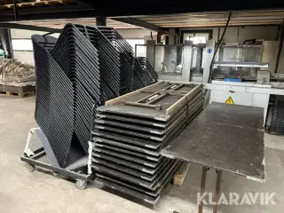Klapsammen borde med stole 18styk borde og 88styk stole