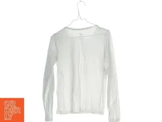 Hvid langærmet bluse fra H&M (str. 140)