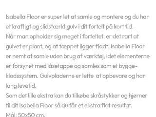 Gulv fliser/klinker, Isabella-type 