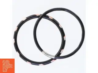 Sorte bangle armbånd (str. Ø 7,5 cm)