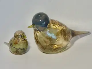 To smukke mundblæste glasfugle sælges